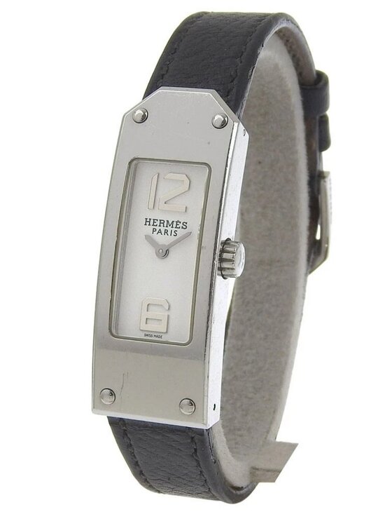 HERMES Kelly 2 Watches KT1.210 WhiteDial Stainless Steel Quartz Analog dis... main image 9